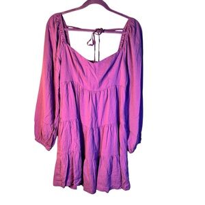 Shinestar Lavender Baby Doll Dress Size‎ Medium NWT
